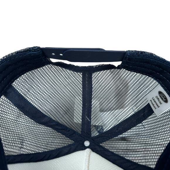 Ford Bronco Trucker Snapback Hat Retro Heavy Canvas BB Cap Sand Adult Horse New - Picture 7 of 10